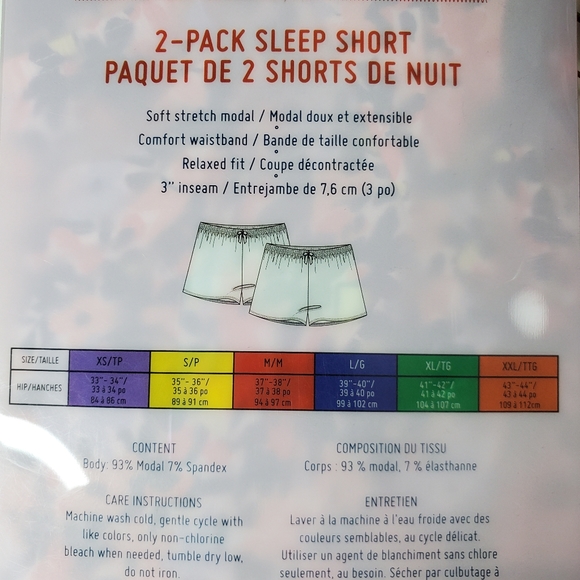 Jane and Bleecker 2-pack Sleep Short - Picture 3 of 3